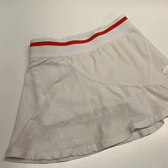 Stella McCartney adidas Court Skort Skirt Athletic Shorts White Red Size Medium - Picture 3 of 9